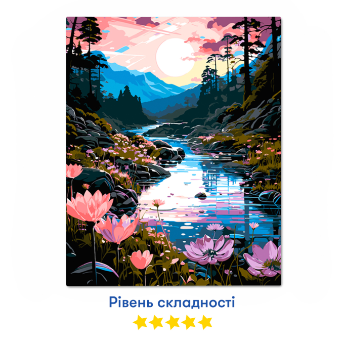 Картина за номерами ORNER «Лотоси»