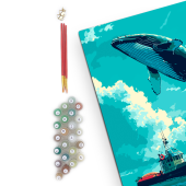 Картина по номерам "Прыжок кита"