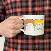 Чашка Orner х Maliunok «Кіт-кавоман»