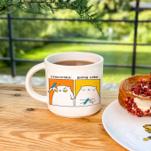 Чашка Orner х Maliunok «Кіт-кавоман»