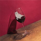 Бокал "Котик с вином"