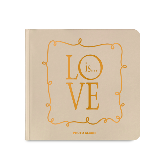 Фотоальбом "Love is..." бежевий