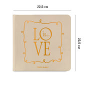 Фотоальбом "Love is..." бежевий