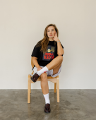 Футболка Vidro "Живи життя" А4 чорна