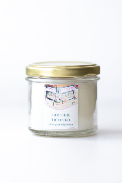 Соевая свеча мини "Лимонное пирожное"