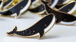 Значок "Космический Кит"