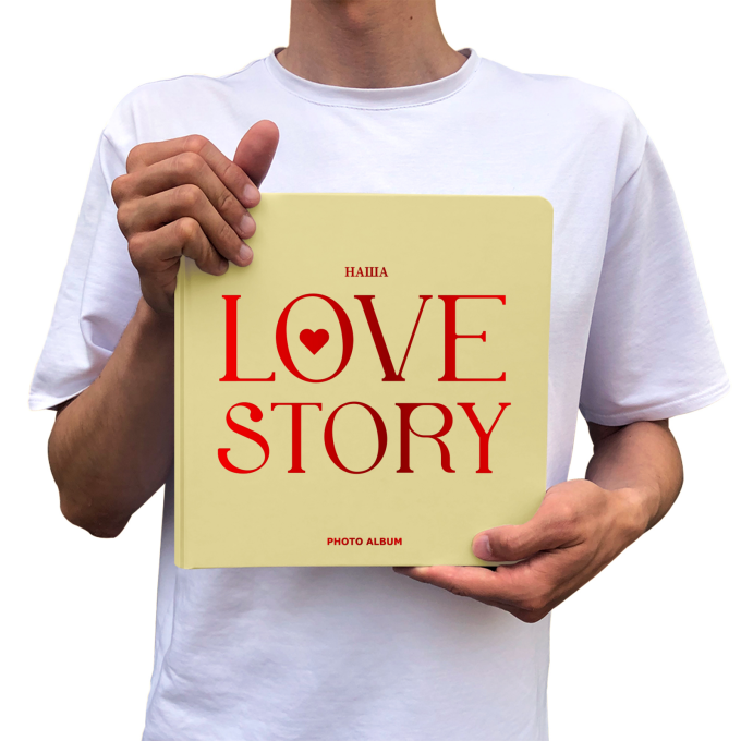 Фотоальбом "Love story" бежевый