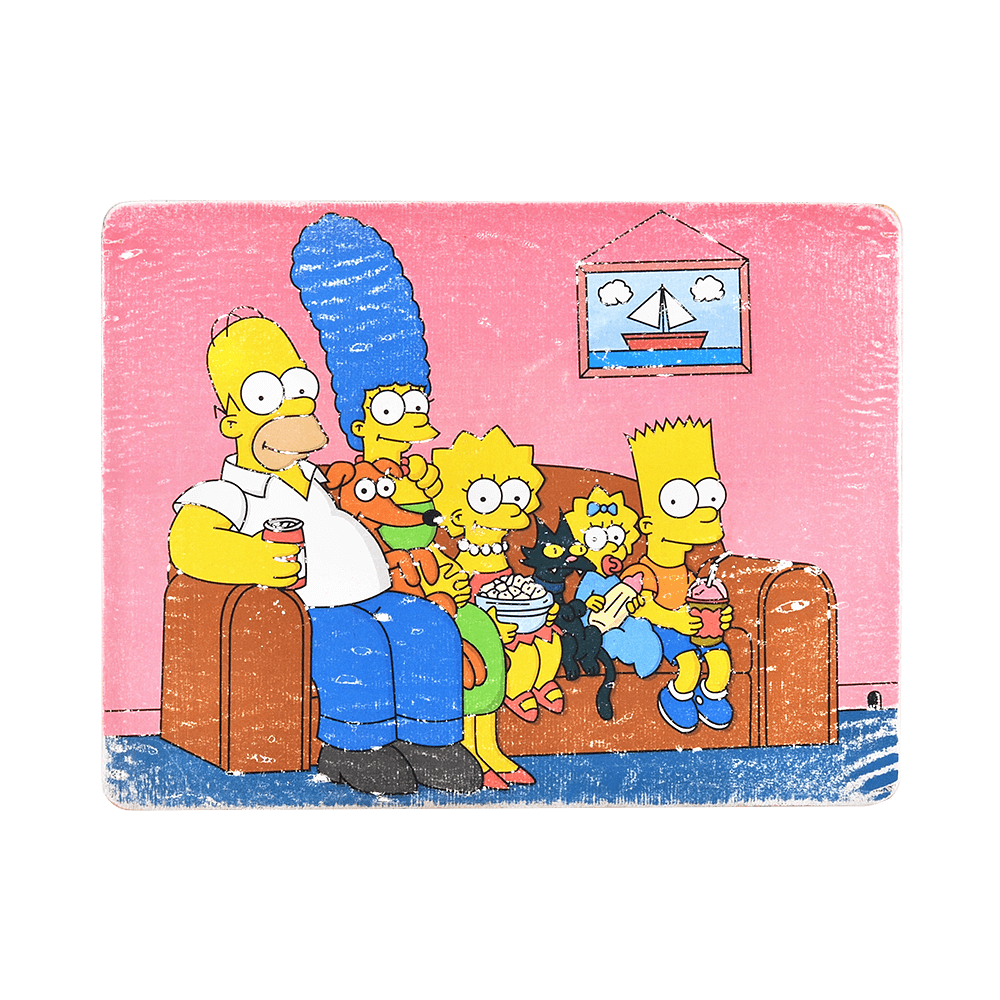 Деревянный постер "The Simpsons #6 Family"