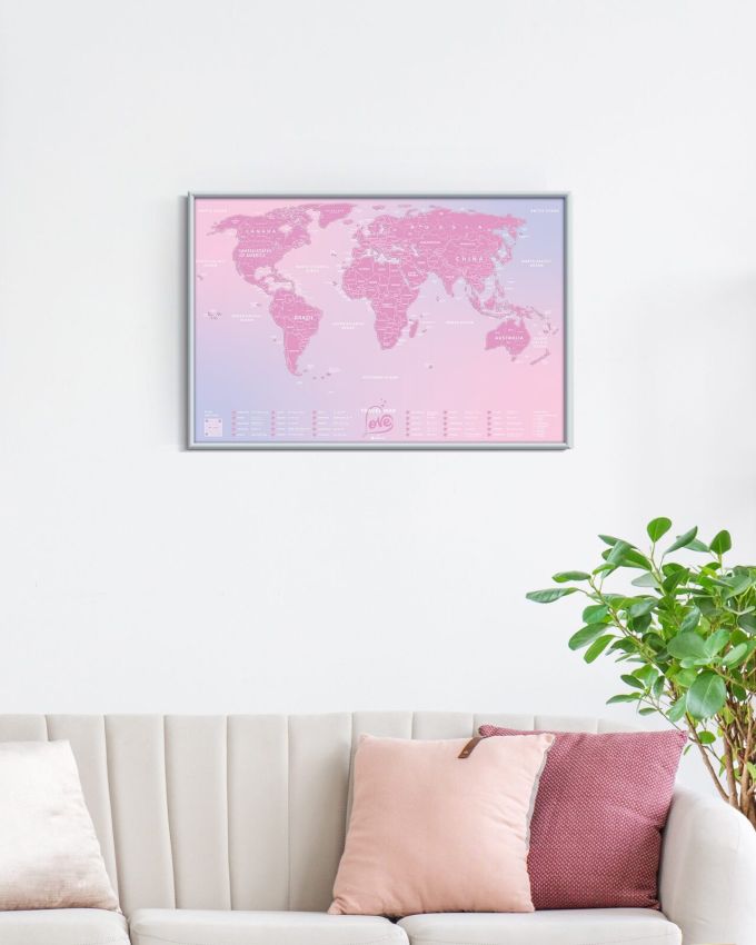Cкретч Карта Світу Travel Map Love World