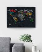 Скретч Карта Світу Travel Map LETTERS World