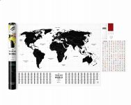 Светящаяся Cкретч Карта Мира Travel Map Glow World