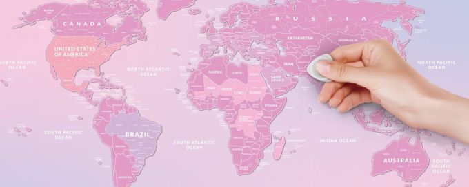 Cкретч Карта Світу Travel Map Love World