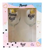 Набір винних келихів "MR + MRS"