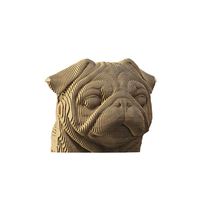 Картонный 3Д пазл "Pug"