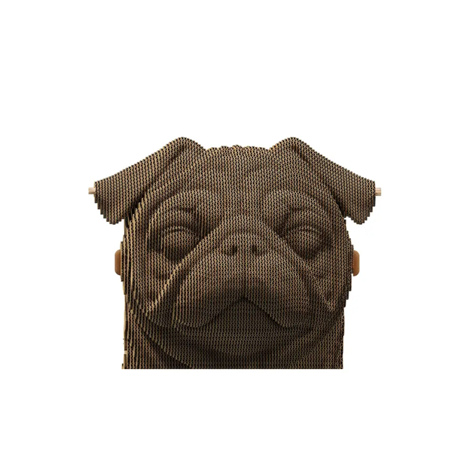 Картонный 3Д пазл "Pug"