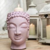 Арт-вазон "Будда" (лиловый)