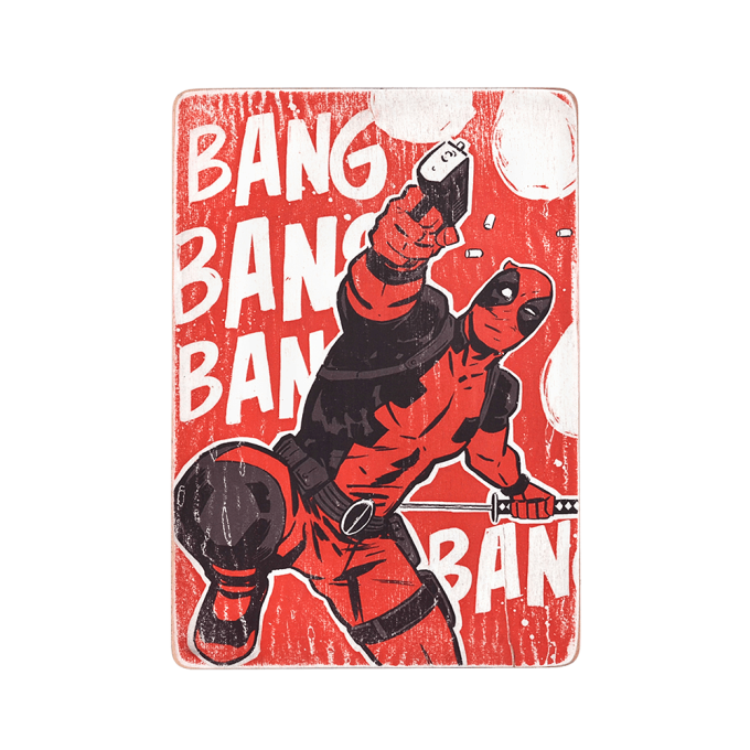 Дерев'яний постер "Deadpool # 2 comic"