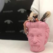 Арт-вазон "Эйнштейн" (розовый)