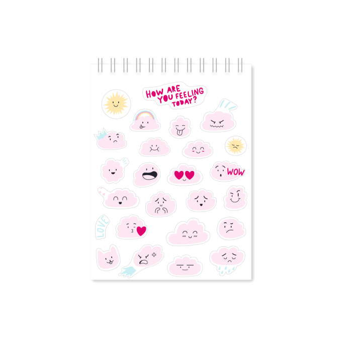 Стікербук лавандовий (Sticker book lavander)