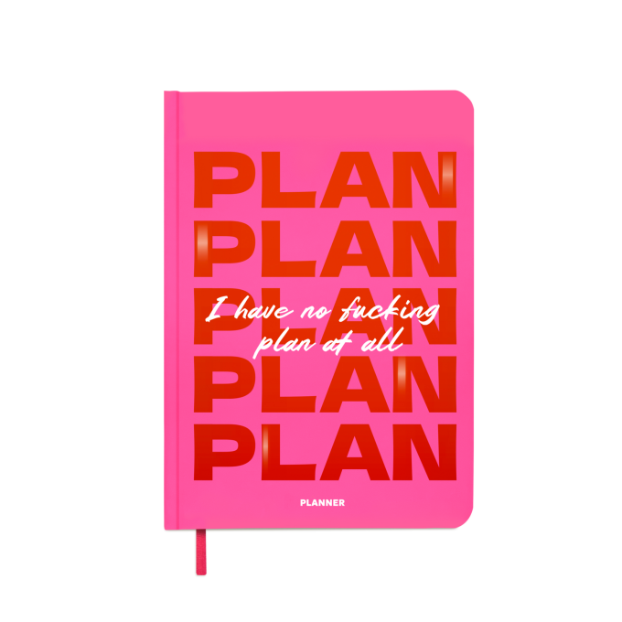 Мініпланер ORNER "I HAVE NO PLAN AT ALL mini" рожевий