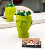 Арт-вазон "Стив Джобс" (салатовый)