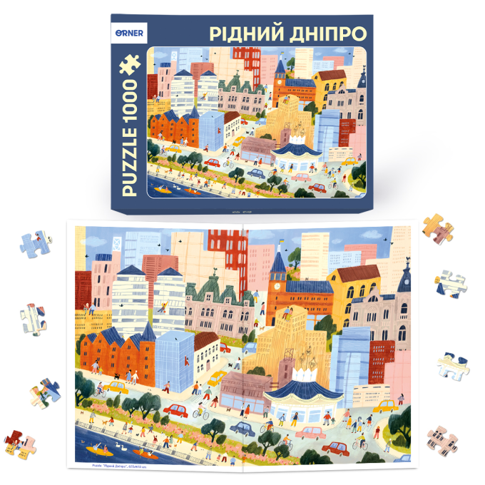 Пазл «Рідний Дніпро» 1000 елементiв
