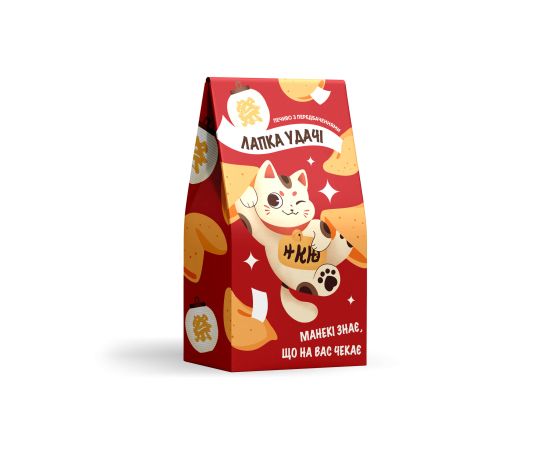 Печиво з передбаченнями "Лапка удачі - Манекі-неко"