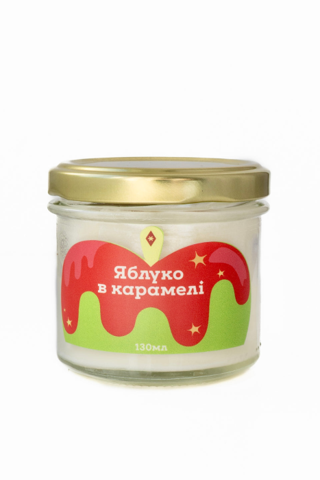 Соєва свічка міні " Яблуко в карамелі"
