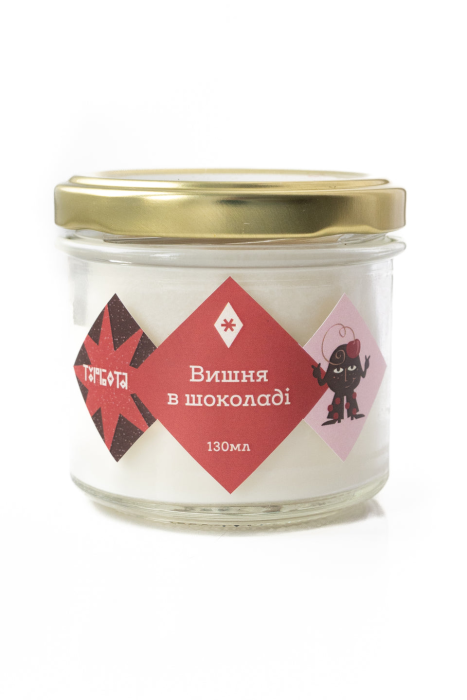 Соєва свічка міні "Вишня в шоколаді"