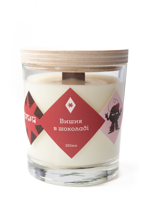 Соєва свічка "Вишня в шоколаді"