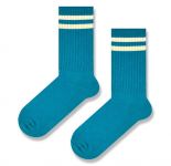 Носки SOX морская волна с бежевыми полосками