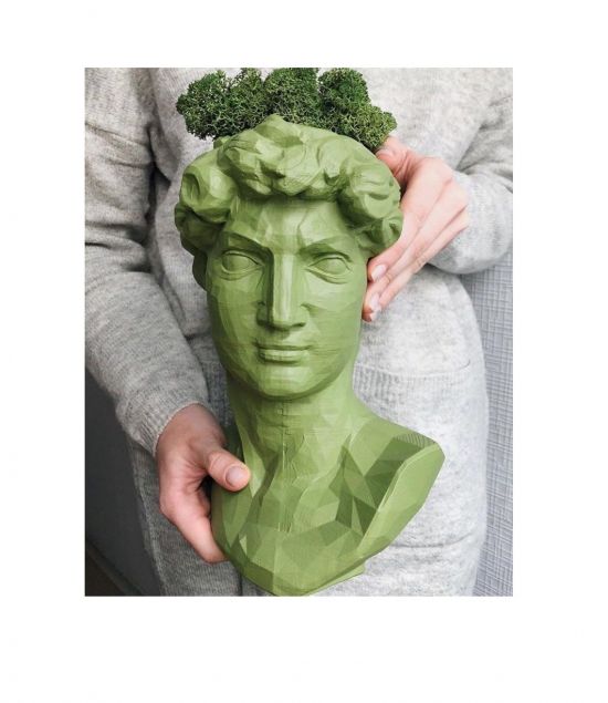 Арт-вазон "Давид" (хаки)