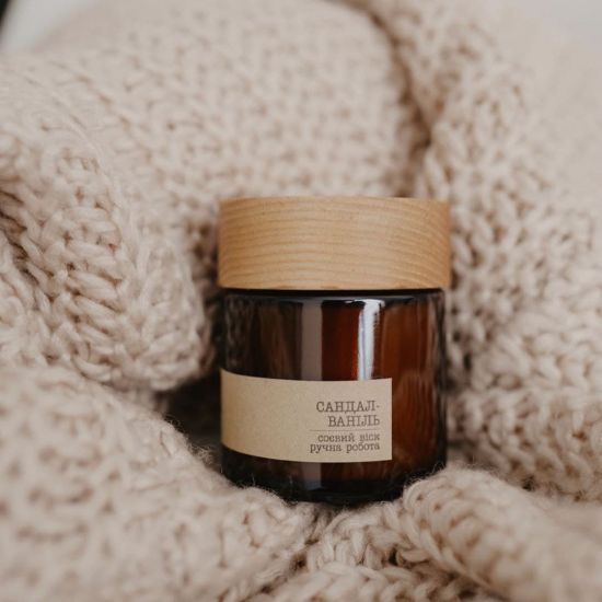 Свеча соевая Сандал-ваниль