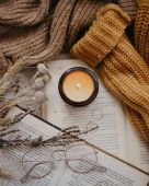 Свеча соевая Сандал-ваниль