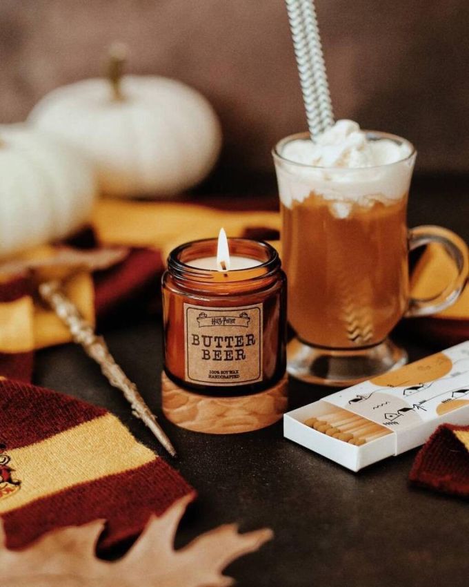 Соєва свічка за мотивами Гаррі Поттера "Butterbeer"