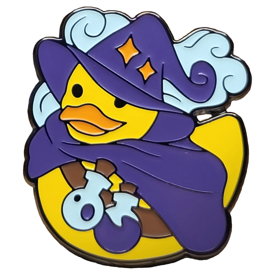 Значок Илька и Сорока  "Утка-маг"