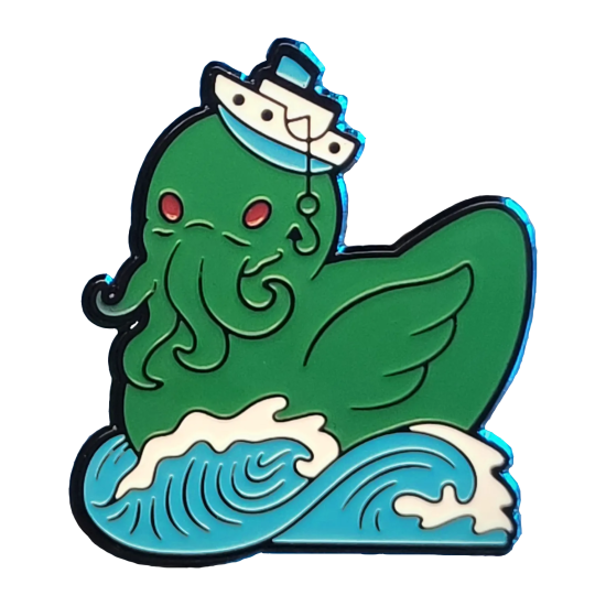 Значок Илька и Сорока  "Пробуждение Утки-Ктулху"