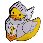 Значок Илька и Сорока  "Утка-паладин"