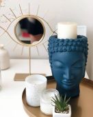 Арт-вазон "Будда" (синий)