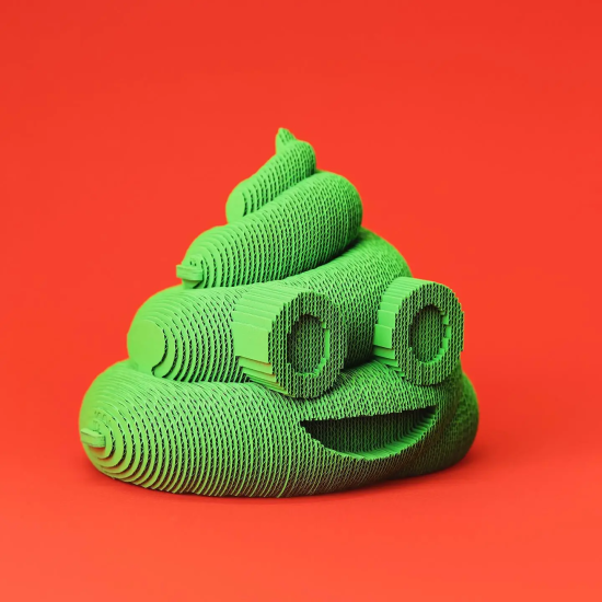 Картонний 3Д пазл "Poop"