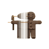 Картонний 3Д пазл "Пряниковий чоловічок та Сніговик"