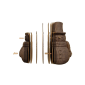 Картонний 3Д пазл "Пряниковий чоловічок та Сніговик"