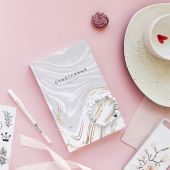 Счастливый дневник "Белый в горошек"