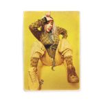 Деревянный постер "Billie Eilish in yellow"