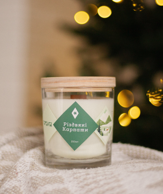 Соевая свеча "Рождественские Карпаты"