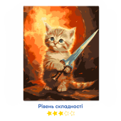 Картина по номерам "Смелый котенок"