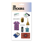 Набір 3D-стікерів "Не чує баба"