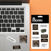 Набор 3D-стикеров "Украинский предприниматель"