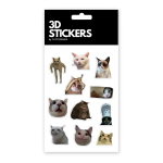 Набір 3D-стікерів "Сats mood mems"