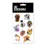Набір 3D-стікерів "Собаки меми сет 1"